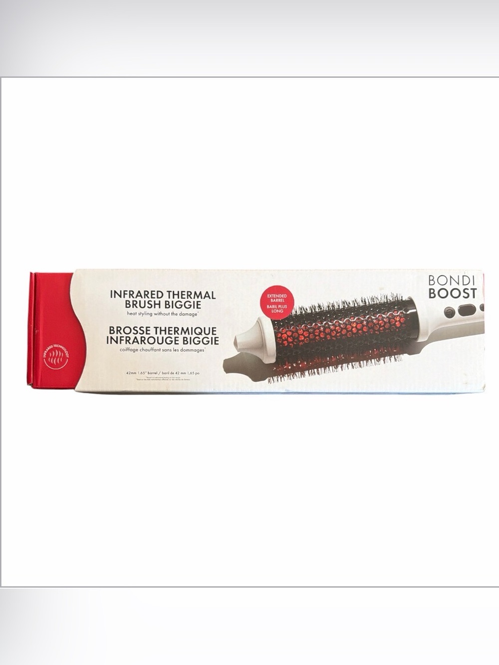 Bondi Boost Infrared Thermal Brush Biggie - White/Red